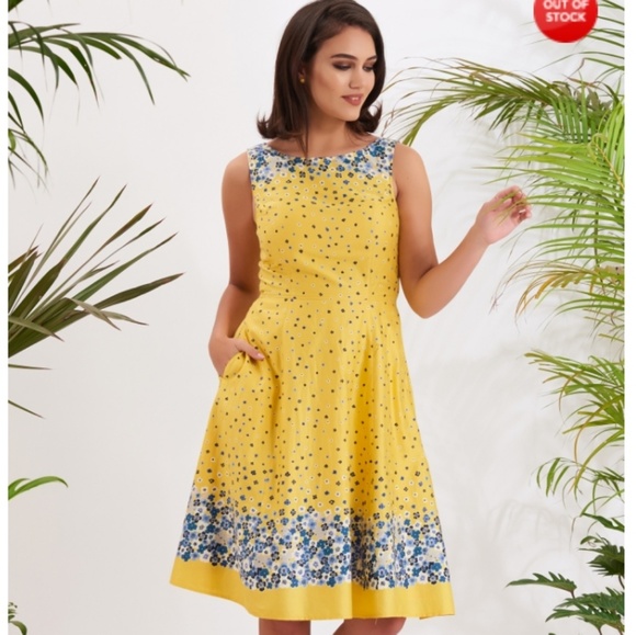 NWOT! eshakti Graduated Floral Print Dress - Picture 4 of 8